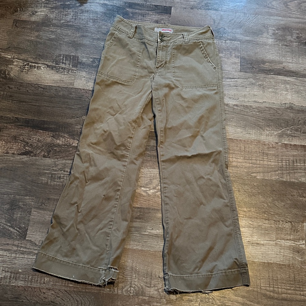 Hollister Tan Button-Fly Pants